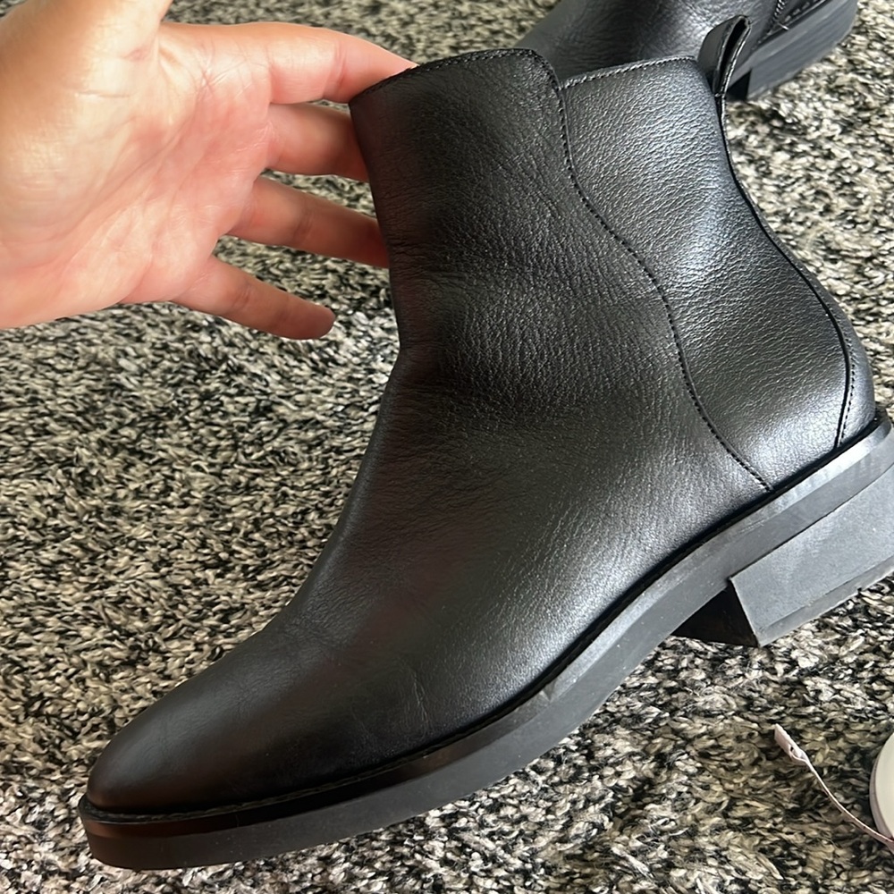Cole Haan Black Leather Ankle Boots - Picture 7 of 10
